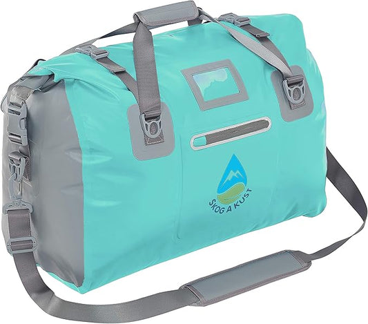 Skog Å Kust Duffelsak Heavy Duty Waterproof Duffel - Gear Bag for Sports, Travel, & More - 40L Mint