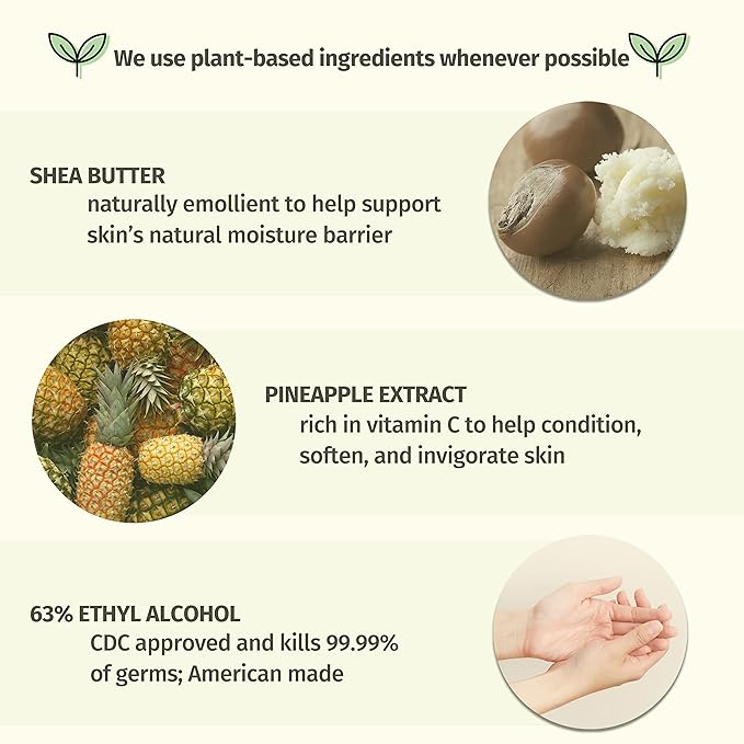 Hempz Sweet Pineapple & Honey Melon Moisturizing Herbal Hand Sanitizer, 8.5 Fl Oz