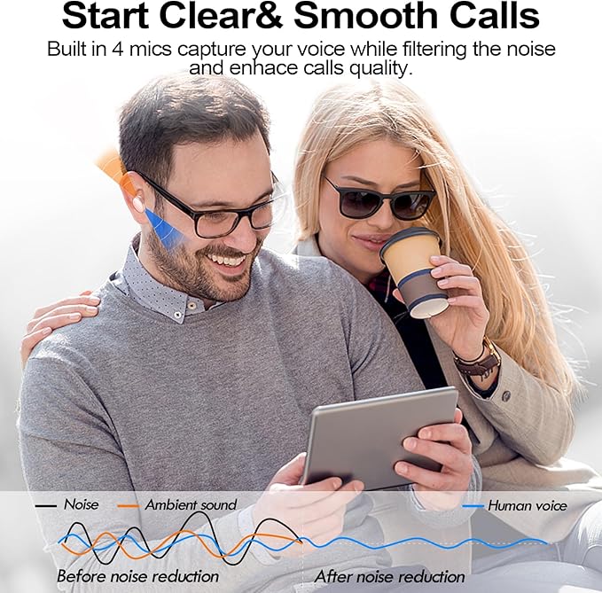 kurdene Wireless Earbuds Bluetooth 5.4 in Ear Buds Light Weight Headphones,Deep Bass Sound,Built in Mics Headset,Clear Calls Earphones for Sports Workout Pink