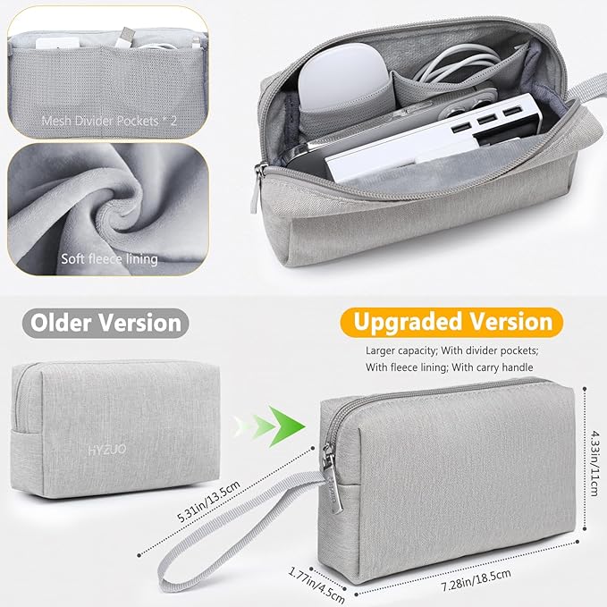 HYZUO 13.3-14 Inch Laptop Sleeve Bag Set for MacBook Pro 14 M4/M3/M2/M1, MacBook Air/Pro 13.3, 13.5"/13.8" Surface Book/Laptop, Notebook Case for 13.3" HP Dell Lenovo Asus Acer, Light Gray