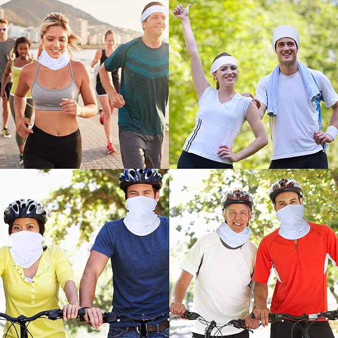 Geyoga Winter Face Mask for Men UV Protection Mask Sunscreen Breathable Windproof Neck Gaiters Scarf Fishing Cycling Running