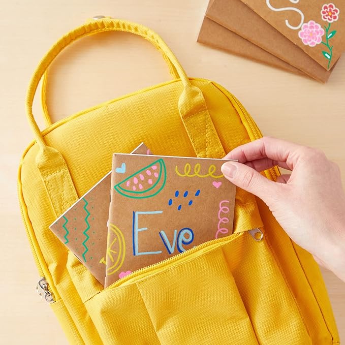 Paper Junkie 48-Pack Small Blank Notebooks Bulk - 4.25 x 5.5 in Brown Kraft Paper - Mini Journals Bulk Notebooks for Kids Sketching & Journaling