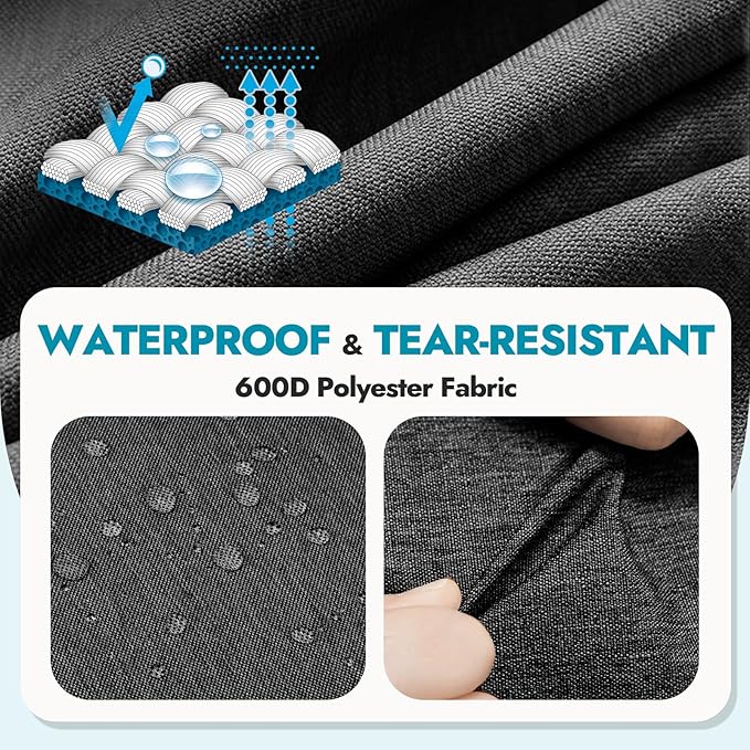 Canway 85L Travel Duffel Bag, Foldable Weekender Bag with Shoes Compartment for Men Women Water-proof & Tear Resistant (Panther Black, 85L)