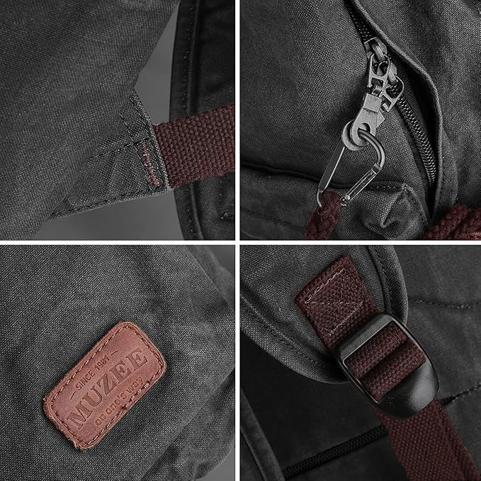 Canvas Backpack Lightweight Travel Daypack For Students and Adults Rucksack Laptop Backpack One_Size