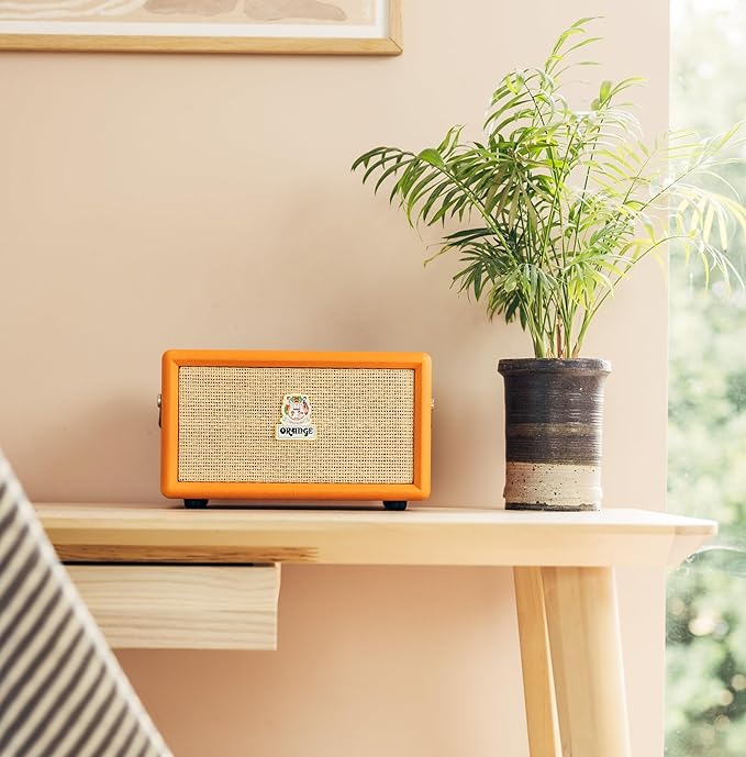 Orange Box - Portable Bluetooth Speaker Delivering Studio Audio Sound, 15M Range, 50W RMS Power, Long Battery Life, iOS & Android Connectivity - Great for Picnics, Festivals, BBQs and Holidays