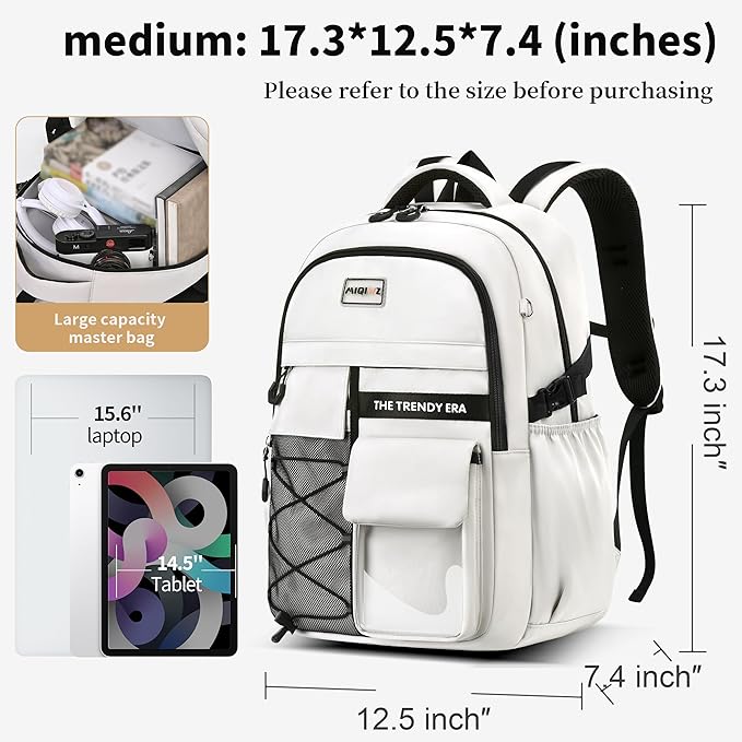 teenage student backpack,encrypted material， multiple compartments and large capacity backpack with anti-theft pockets，Water repellent backpacks suitable for middle and high school Men & Women