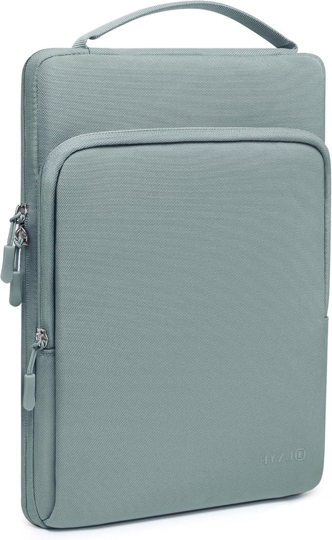 HYZUO 15-16 Inch Laptop Bag Sleeve for MacBook Pro 16 M4 M3 M2 M1 2025-2019, 15" Surface Book, Notebook Case for 15" 15.6" Dell HP Lenovo ThinkBook Asus Acer Samsung Huawei, Ash Blue