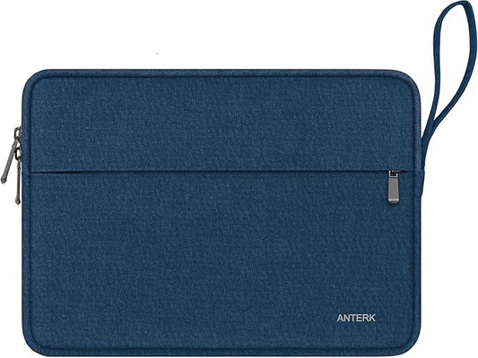 Laptop Sleeve Case 14 Inch, Water Resistant Traveling Computer Cover with Handle, Shockproof Protective Carrying Laptop Bag Compatible for 14 Inch MacBook Air/Pro, HP, Dell, Lenovo, Blue