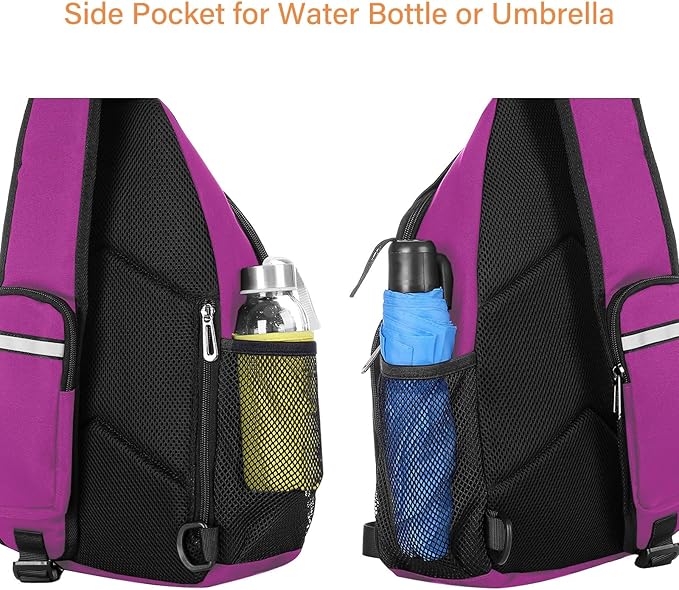 MOSISO Sling Backpack Bag, Crossbody Shoulder Bag Travel Hiking Daypack Chest Bag with Front Square Pocket&USB Charging Port