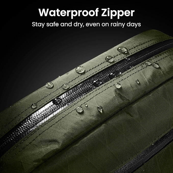 tomtoc 1.5L X-Pac Sling Bag with RFID Blocking, Crossbody Bag Minimalist Chest Shoulder Pack for Men/Women, Water-resistant Lightweight Casual Funny Pack for Travel, Daily Commute