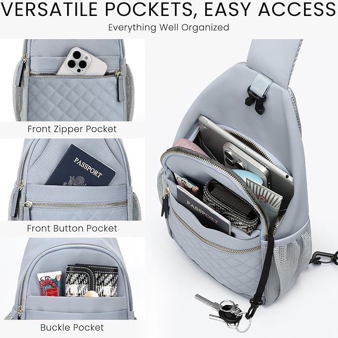 Small Crossbody Purses Bags for Women Men Travel, Chest Sling Bag Women Casual Cross Body Bag for Woman Sling Backpack