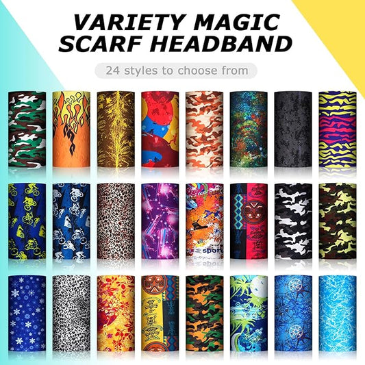 JaGely 50 Pcs Summer Neck Gaiters for Men Multi Cooling Neck Gaiter for Men Sun Protection Face Mask Balaclava Motorcycle