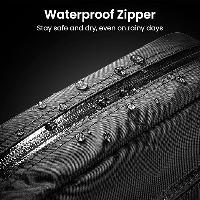 tomtoc 1.5L X-Pac Sling Bag with RFID Blocking, Crossbody Bag Minimalist Chest Shoulder Pack for Men/Women, Water-resistant Lightweight Casual Funny Pack for Travel, Daily Commute