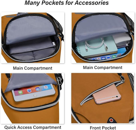 MOSISO Sling Backpack, Multipurpose Crossbody Shoulder Bag Travel Hiking Daypack