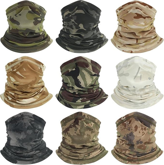 Neck Gaiters for Men Women Cooling Face Cover Sun Protection Face Mask Summer Bandana Balaclava