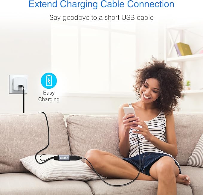 BlueRigger USB 3.0 Extension Cable (100FT, Active, 5Gbps, In-Wall CL3 Rated, Type A Male to Female Adapter Cord) - Long USB Repeater Extender for VR Headset, Printer, Hard Drive, Keyboard, Mouse, Xbox