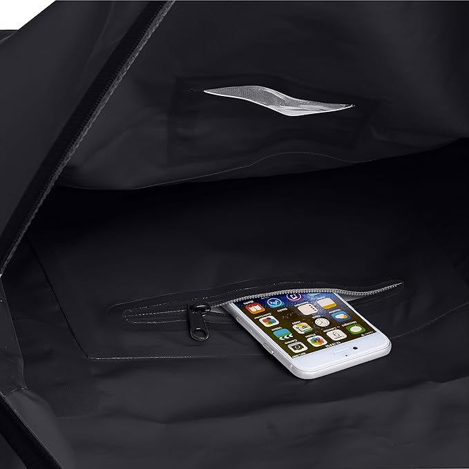 Skog Å Kust Duffelsak Heavy Duty Waterproof Duffel - Gear Bag for Sports, Travel, & More - 40L Black