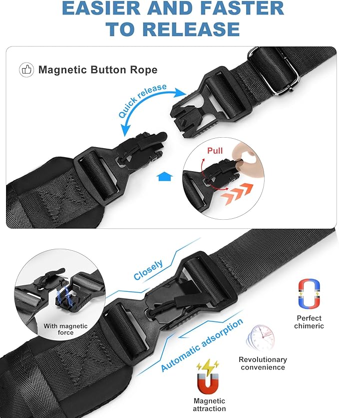 Large Black Sling Bag for Men and Women - Sport Crossbody Backpack for Pickleball, Tennis, Racketball