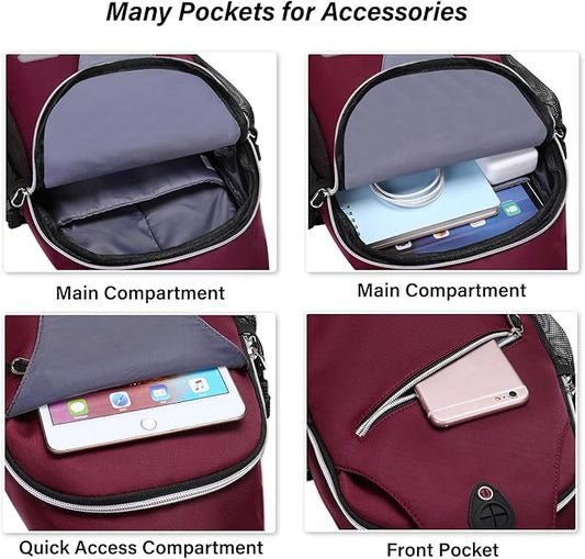 MOSISO Sling Backpack, Multipurpose Crossbody Shoulder Bag Travel Hiking Daypack