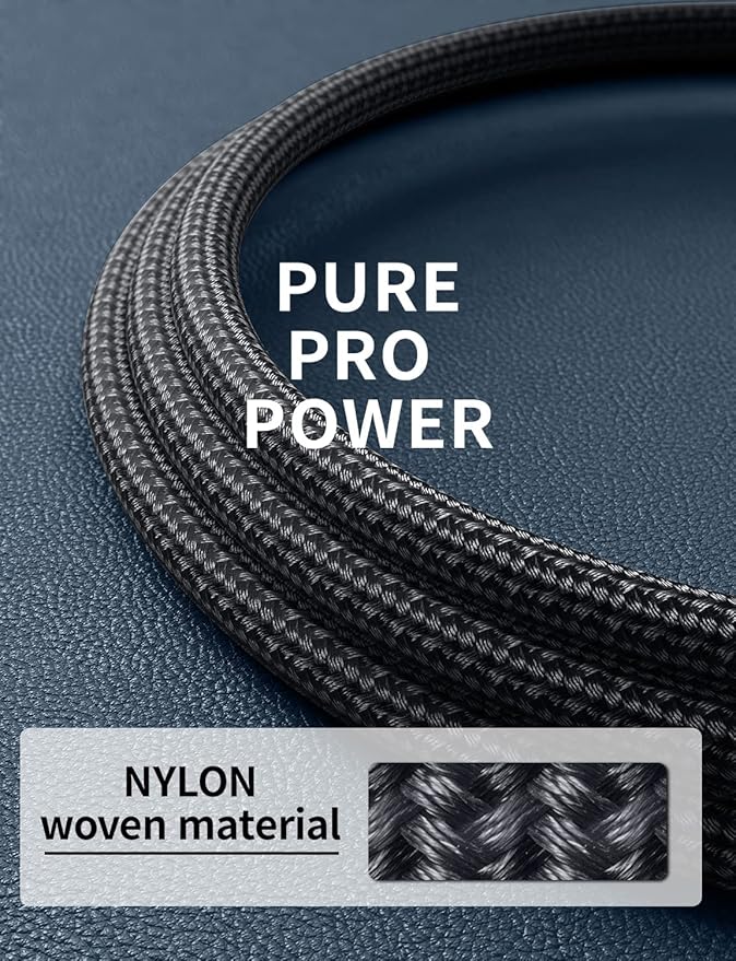 USB C Cable [2 Pack, 10FT], Long USB A to USB C Charger Cable, Type C Cable 3A Fast Charging Upgraded Extra Durable Braided USBC Cord for iPhone 17/16 15 Pro Max/Samsung Galaxy S23/LG and More-Silver