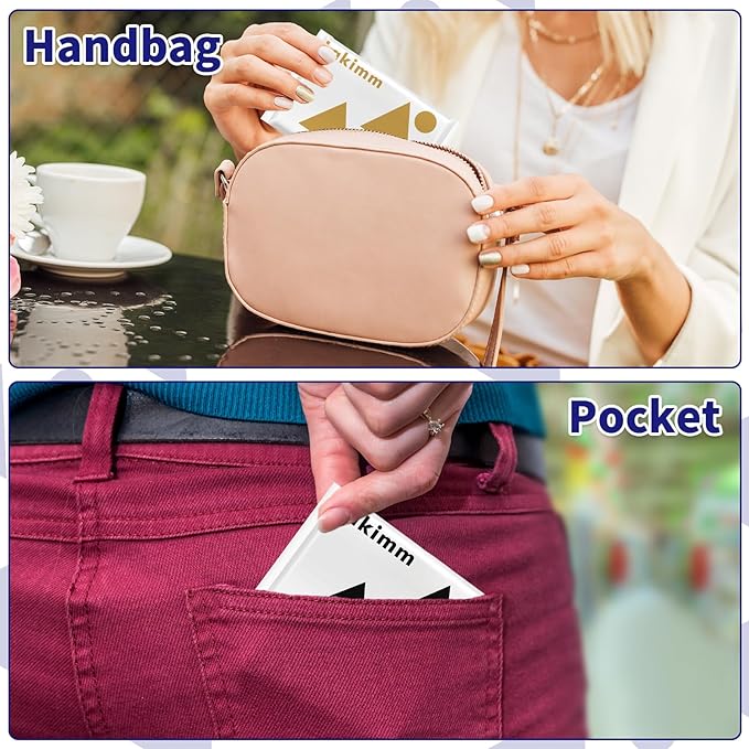 Travel Tissues, 50 Pack Slim Pack - 4 Ply Facial Tissues for On-the-Go & Gifts by lakimm