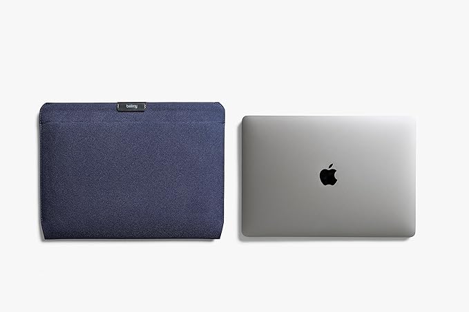 Bellroy Laptop Sleeve (Fits 14 Inch Laptop or MacBook, Slim Protective Case with Magnetic Closure) - Navy