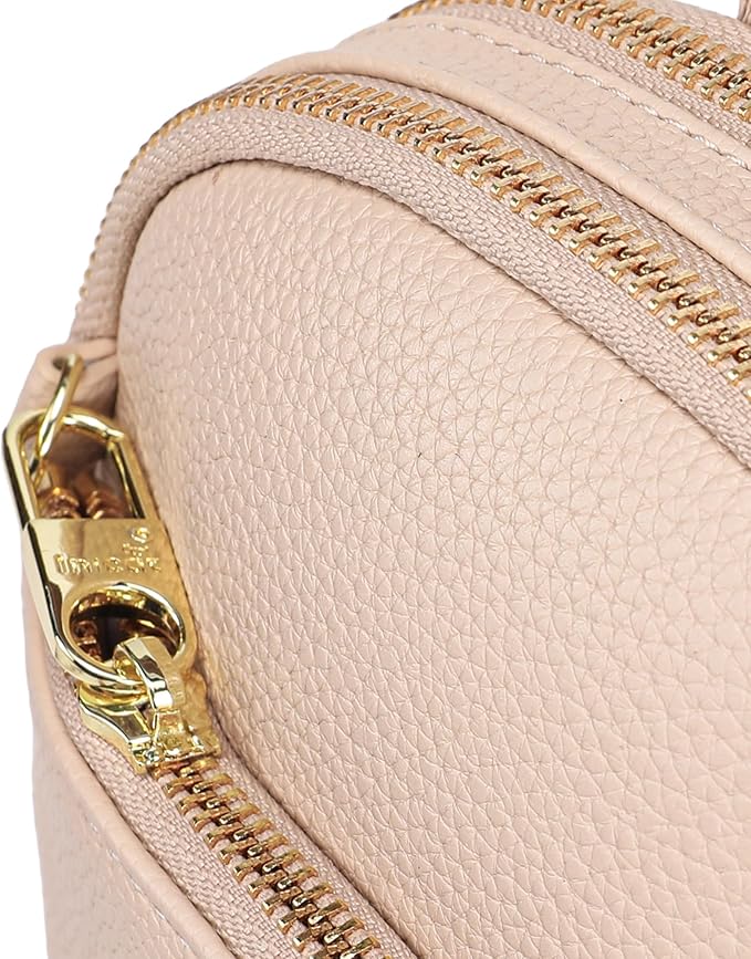 INICAT RFID Blocking Sling Bag Leather Crossbody Bags for Women Fanny Pack Cross Body for Woman Chest Bag for Travel 1.9L