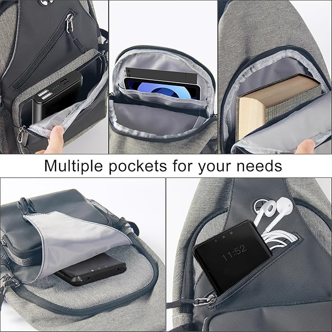 Sling Bag Crossbody Bag Cross Body Backpack Travel Hiking Daypack