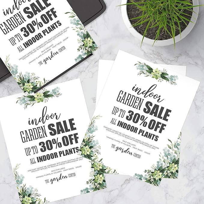 Great Papers! Lush Greenery Letterhead / 80 Floral Sheets 8.5" x 11" Beautiful Watercolor Botanical All Occasion Letter Paper