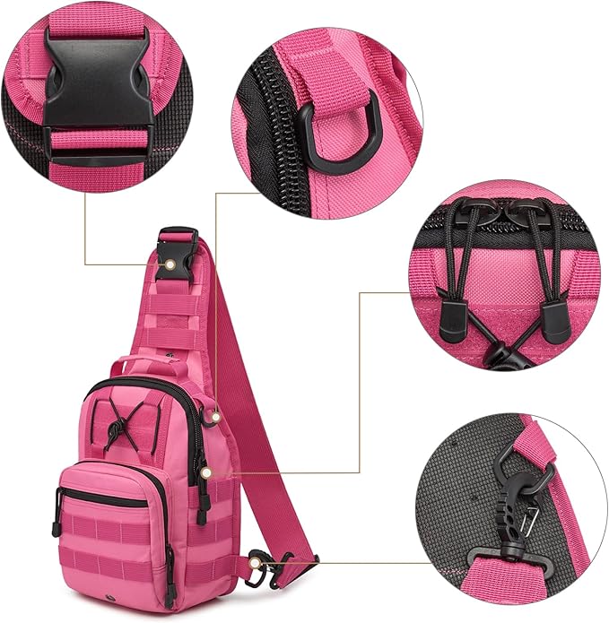 G4Free Outdoor Tactical Bag Backpack, Military Sport Bag Pack Sling Shoulder Backpack Tactical Bag for Every Day Carry