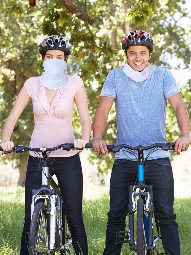 Geyoga Winter Face Mask for Men UV Protection Mask Sunscreen Breathable Windproof Neck Gaiters Scarf Fishing Cycling Running