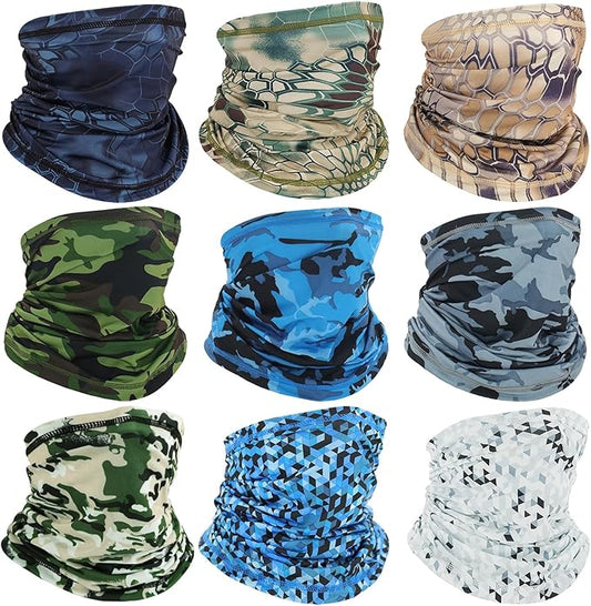 Neck Gaiters for Men Women Cooling Face Cover Sun Protection Face Mask Summer Bandana Balaclava