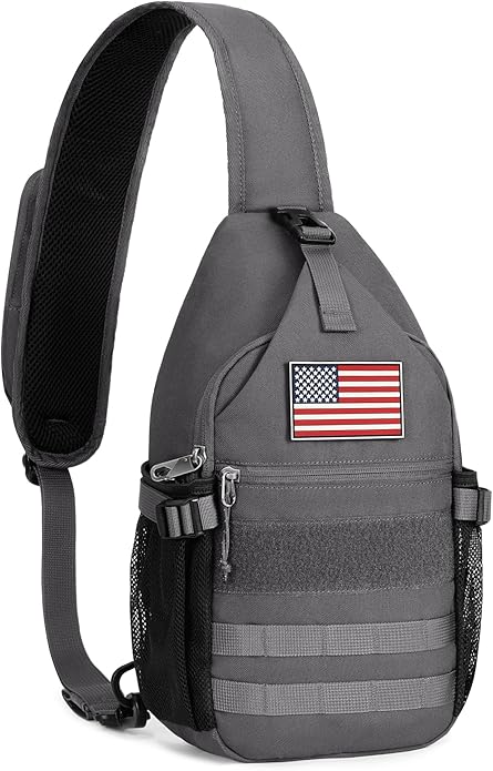 HALOVIE Crossbody Sling Bag Anti Theft Crossbody Backpack RFID Sling Backpack Lightweight Travel Hiking Chest Bag