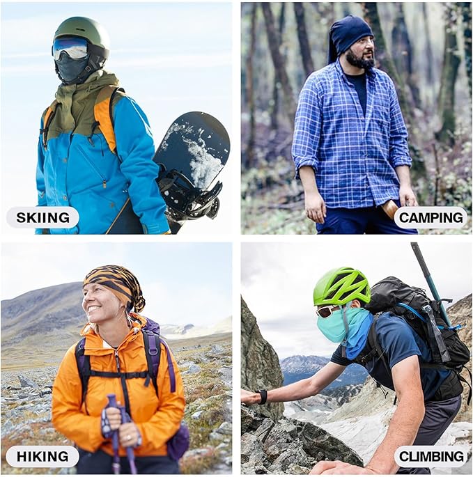 Neck Gaiter Sun Protection Face Mask for Men Women Breathable Head Wrap Headwear Balaclava Bandana