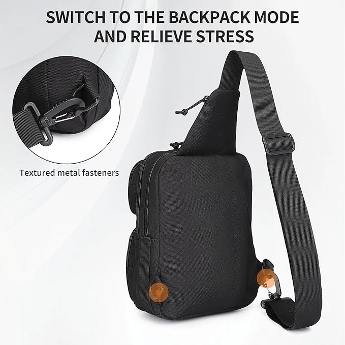 Wotony Tactical Crossbody Bag for Men - Durable Sling Bag with Cross Body Design EDC Shoulder bag