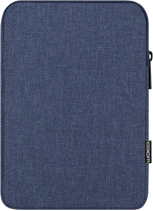 MoKo 12.9 Inch Laptop Sleeve Case Fits 13 Inch New iPad Pro M4 & Air M2 2024, iPad Pro 12.9 M2&M1, Galaxy Tab S8+/S9+ 12.4, Polyester Bag Fit with Apple Pencil or Smart Keyboard, Navy Blue