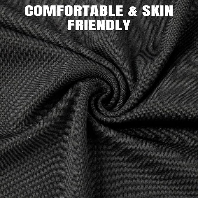 HONGTEYA 6 Pack Neck Gaiter Face Mask: Breathable Windproof Face Cover Balaclava High Elastic Earloop Bandana for Men Women