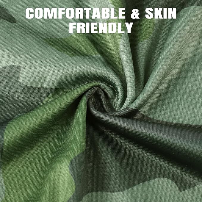 HONGTEYA 6 Pack Neck Gaiter Face Mask: Breathable Windproof Face Cover Balaclava High Elastic Earloop Bandana for Men Women