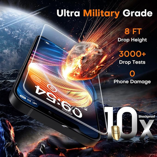 TOCOL for iPhone 12 Screen Protector 9H Hardness Military Grade Shatterproof HD Tempered Glass Full Coverage Easy Installation Case Friendly 2 Pack