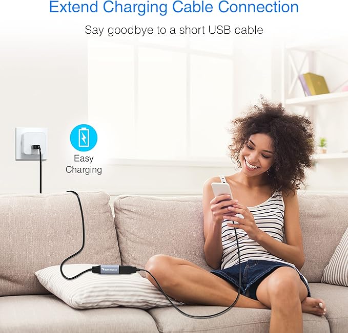 BlueRigger USB 3.0 Extension Cable (3FT, 5 Gbps, Type A Male to Female Adapter Cord) - Long USB Repeater Extender for VR Headset, Printer, Hard Drive, Flash Drive, Keyboard, Mouse, Xbox