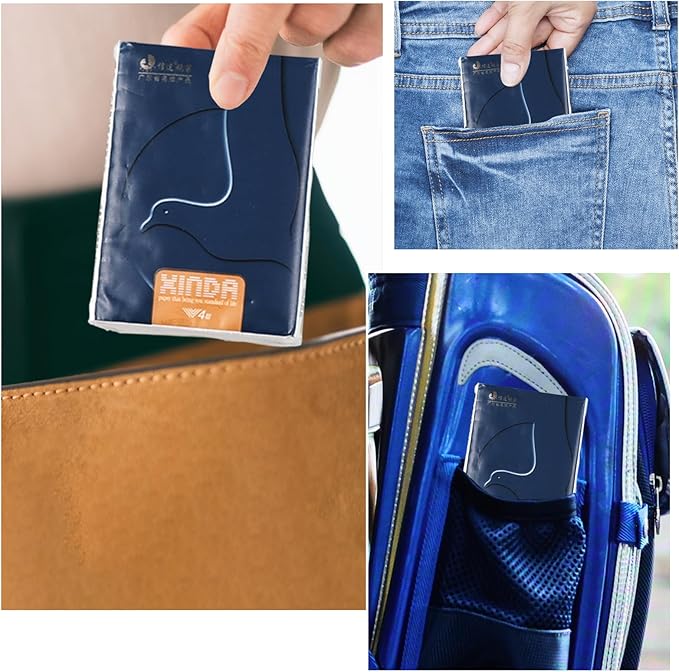 100 Packs Mini Facial Tissue, Travel Size Tissues, 4 Ply Soft Facial Tissues