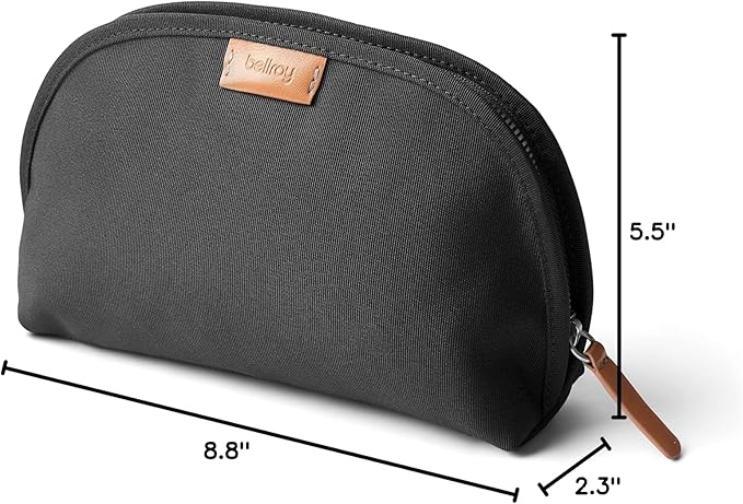 Bellroy Classic Pouch, Everyday kit, Leather and Woven Fabric (pens, Cables, Cosmetics, Personal Items)