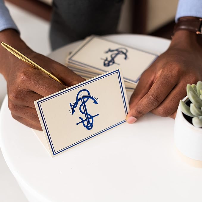 Papyrus Blank Cards with Envelopes, Nautical Anchor (16-Count)