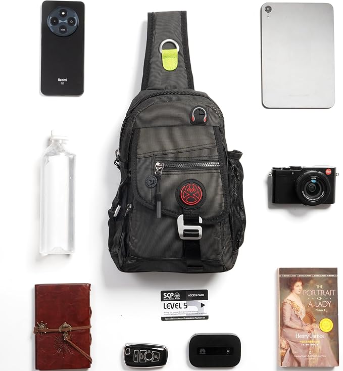 NICGID Sling Bag Chest Shoulder Backpack Crossbody Bags for Tablet Laptop Outdoor Hiking Men Women