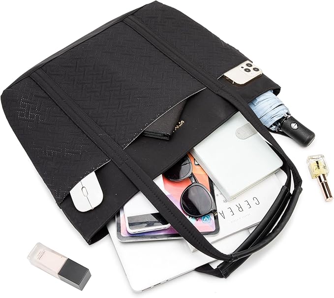 Kinmac Women's Laptop Tote Bag Top Handle Handbag Work Bag for Laptop Computer Up to 15.6 inch