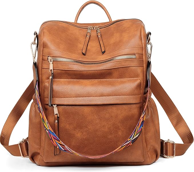 Dora & Liz Womens Backpack Purse Leather Fashion Travel Backpack Purse for Women Designer Ladies Shoulder Bags