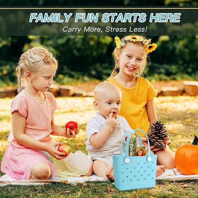 CXY Rubber Beach Bag EVA Waterproof Tote Bags Washable Sand-proof Travel Handbags for Pool Boat Groceries Work Sports