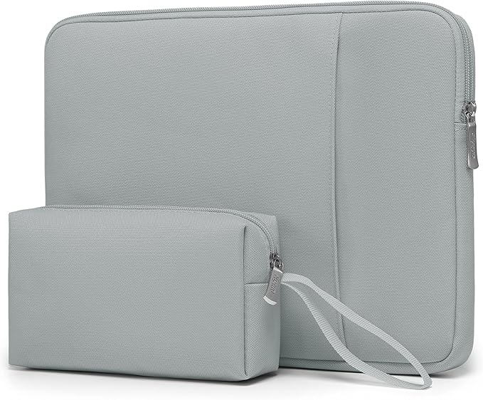 HYZUO 14-15 Inch Laptop Sleeve Bag Set for MacBook Air 15 M4/M3/M2, MacBook Pro 15, XPS 14/15 Plus, 15" Surface Laptop, Notebook Case for 14" HP Lenovo ThinkPad Asus Acer Huawei, Rock Gray