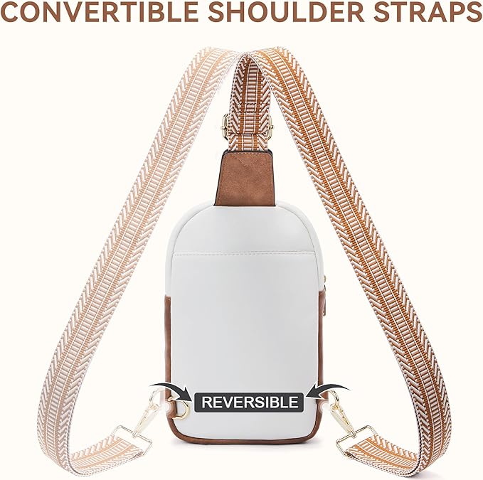 BOSTANTEN Small Sling Bag Crossbody Bags for Women Trendy Crossbody Purse Leather Chest Bag