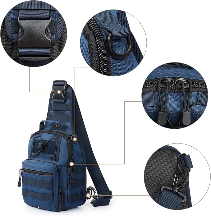 G4Free Outdoor Tactical Bag Backpack, Military Sport Bag Pack Sling Shoulder Backpack Tactical Bag for Every Day Carry